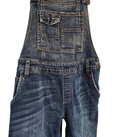 Free People Denim Bib Overalls With Pocket Detailing & Adjustable Straps size 25 - Picture 4 of 9